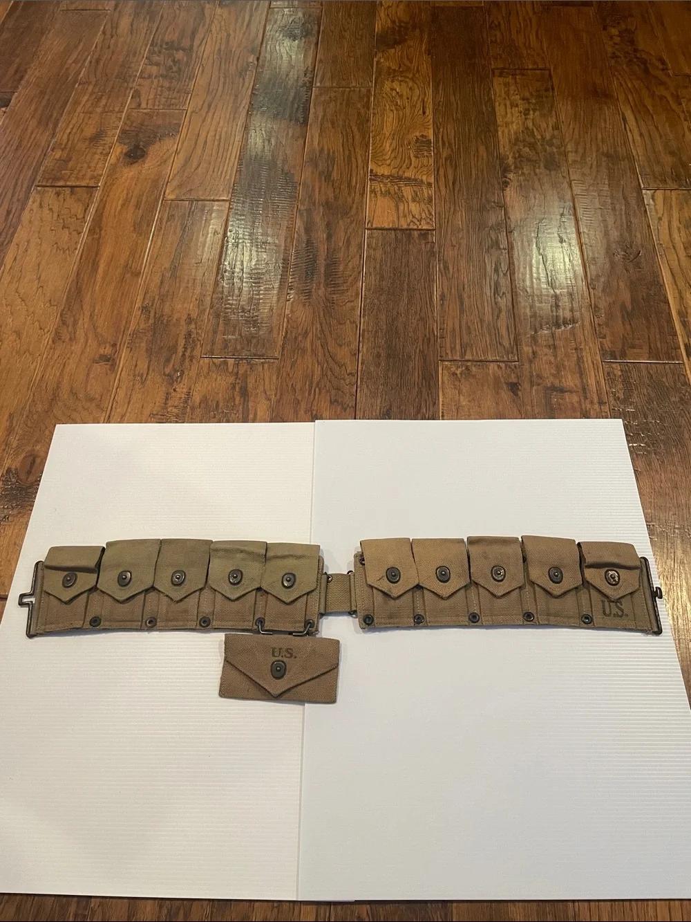Vintage WW11 US Army Boyt 42 Cartridge Belt and Dressing Pouch